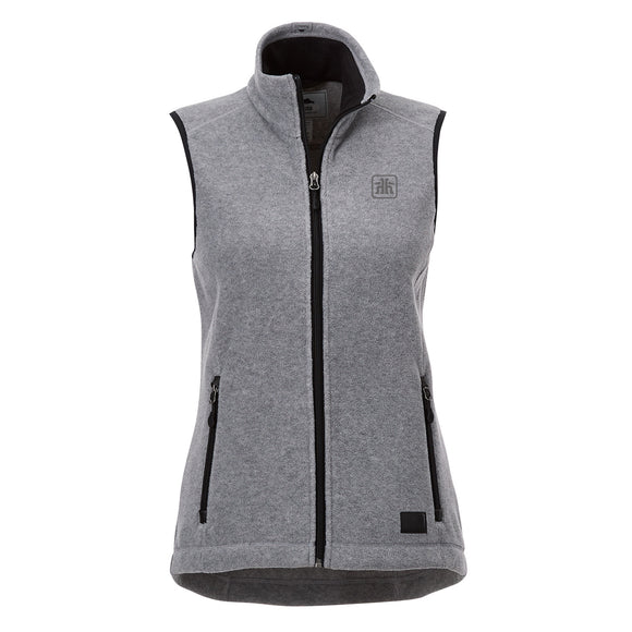 Ladies Willowbeach Roots73 Microfleece Vest - Charcoal